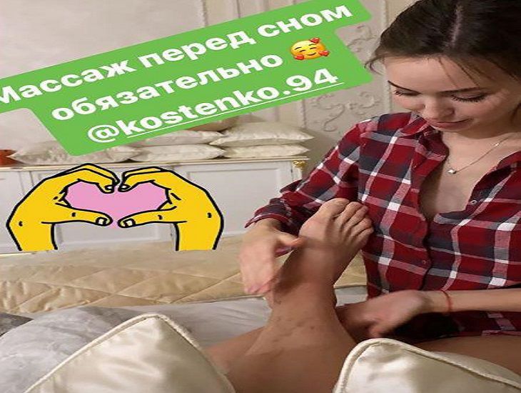 Беременная Анастасия Костенко каждый день делает Дмитрию Тарасову массаж ног