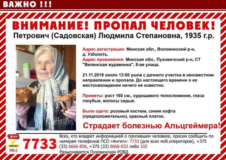 В поисках участвуют десятки человек: пенсионерку из Минской области до сих пор не нашли
