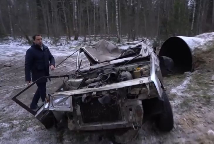 Посмотрите, что произойдет с ВАЗ-21099 при ядерном взрыве