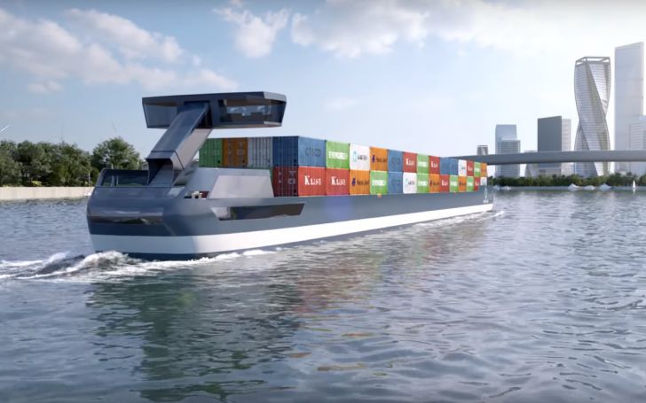 Электрические «корабли Тесла» смогут перевозить до 280 контейнеров модель корабля Тесла