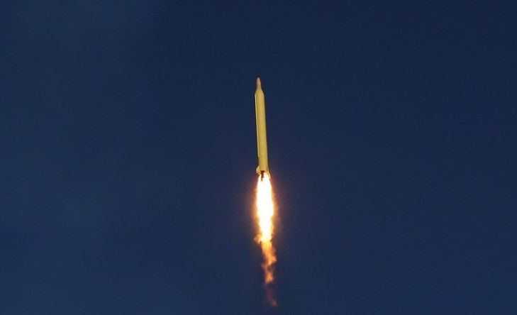 запуск баллистической ракеты