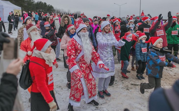 В Минске пройдет предновогодний забег Санта-Клаусов