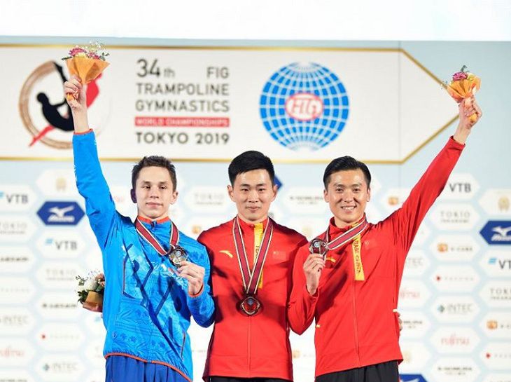 Белорус выиграл серебро ЧМ по прыжкам на батуте в Японии