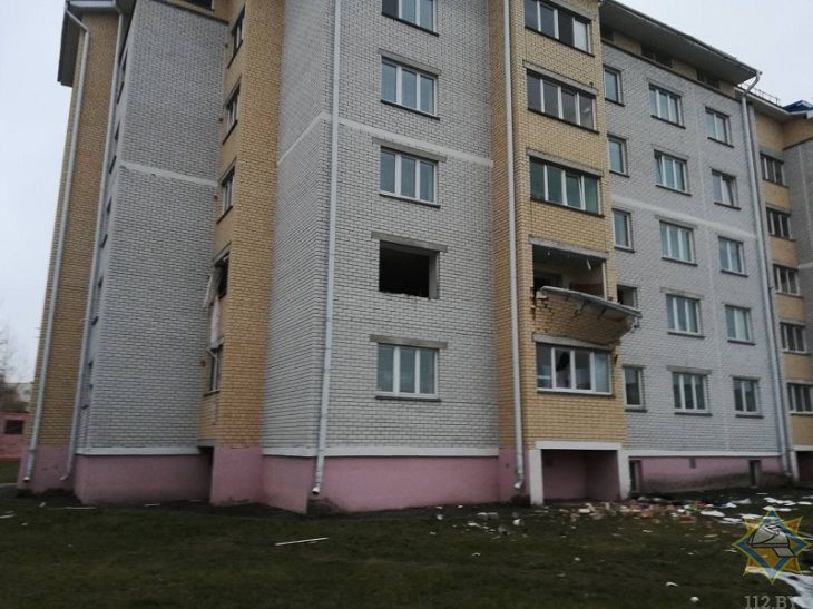 В Дрогичине жильцы пострадавшего от взрыва дома вернулись в свои квартиры