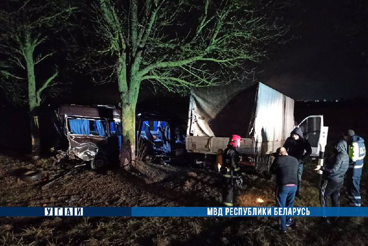 Пассажирка погибла в ДТП с маршруткой в Солигорском районе