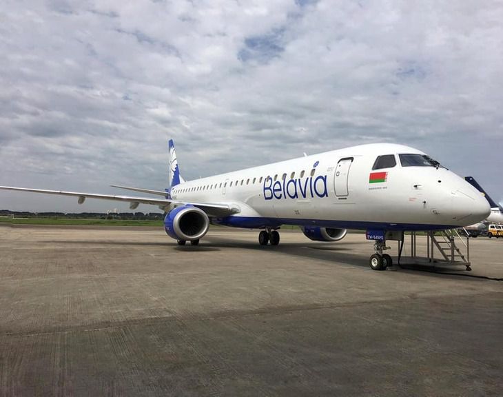Флот авиакомпании «Белавиа» пополнился еще одним самолетом Embraer-195