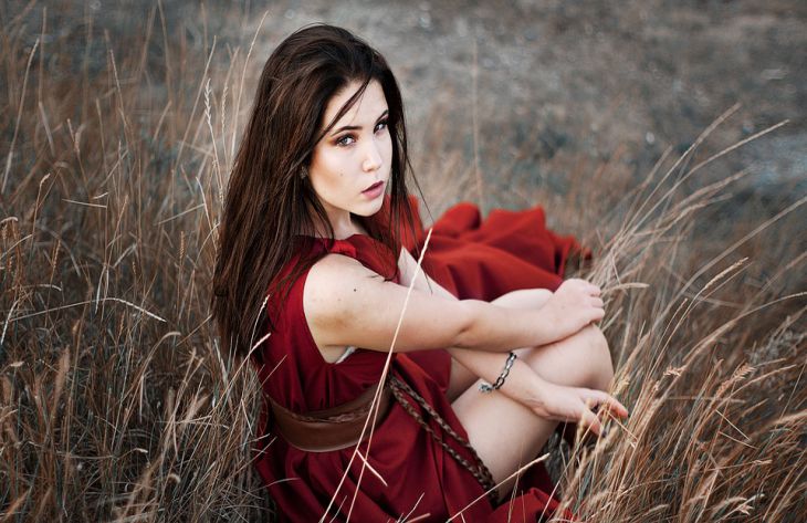 девушка, природа 