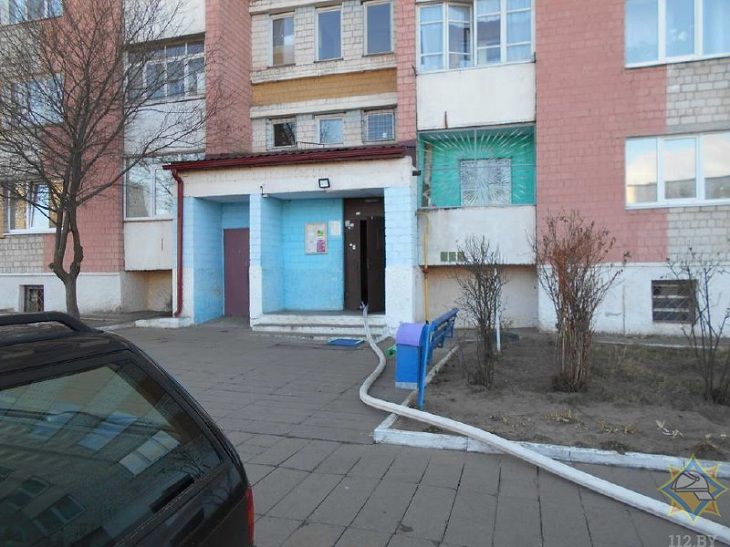 На пожаре в Мозыре спасатели эвакуировали 8 человек