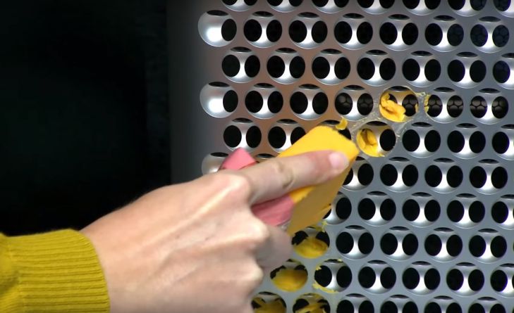 корпус компьютера Mac Pro, сыр