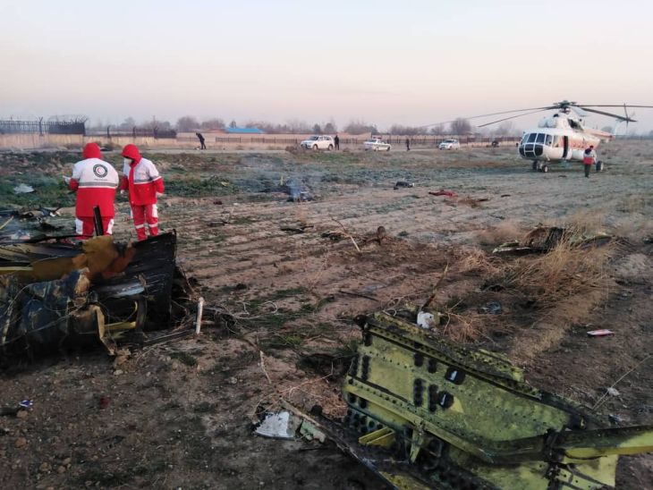 Крушение украинского «Боинга» в Иране: погибли все пассажиры и члены экипажа