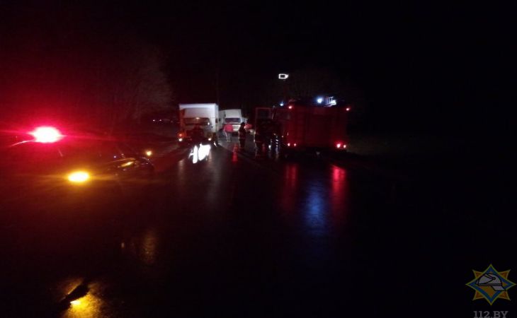 ДТП в Россонском районе: лоб в лоб столкнулись «Ауди» и грузовик ДТП в Россонском районе