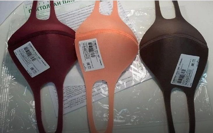 Профилактика COVID-19. В Беларуси начали шить маски, похожие на бюстгальтеры маска