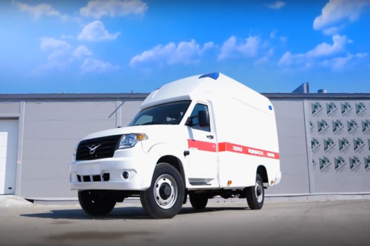 УАЗ представил новый автомобиль скорой помощи для борьбы с коронавирусом Реанимобиль