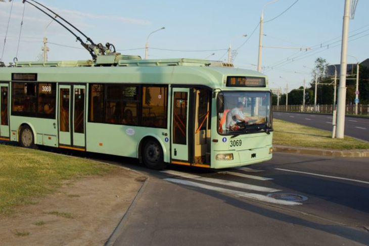 В Гродно введен масочный режим в троллейбусах