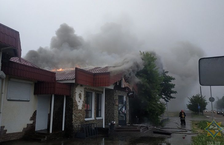 В Гомеле произошел пожар в кафе. Одна из версий – поджог