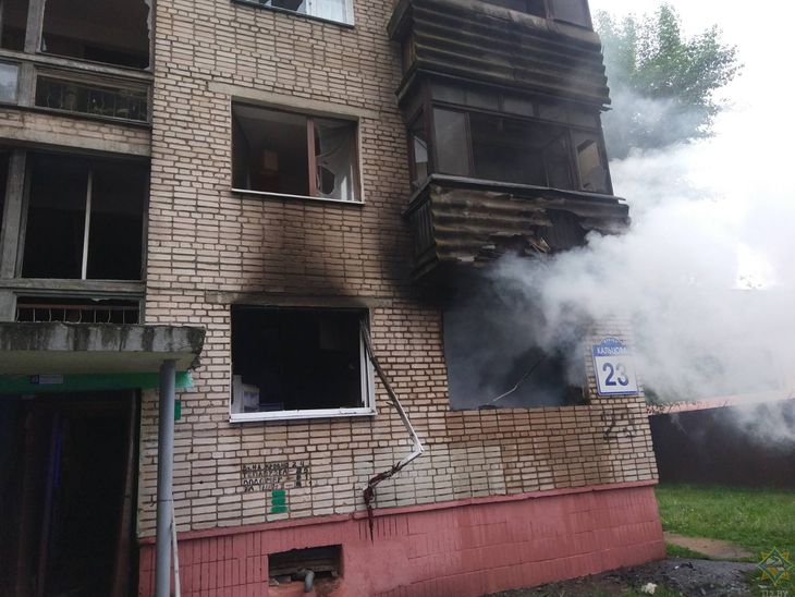 В Минске в жилом доме произошел взрыв