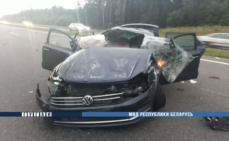 Под Минском пассажир помешал девушке управлять авто: 2 человека погибли, 3 в больнице
