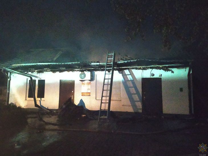 В Червенском районе произошло возгорание продуктового магазина