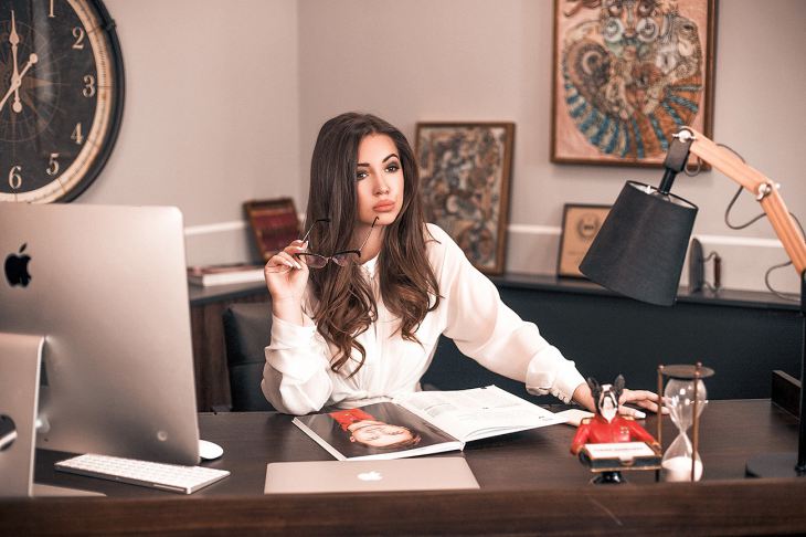 Эльвира Гаврилова в своем кабинете, офис компании «Амиллидиус» (Одесса, Украина, 2019 год)