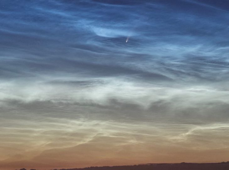 Последний шанс увидеть в небе над Беларусью: комета Neowise подошла максимально близко к Земле
