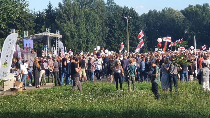  МВД подсчитало: вот сколько человек пришло на митинг Тихановской в Минске
