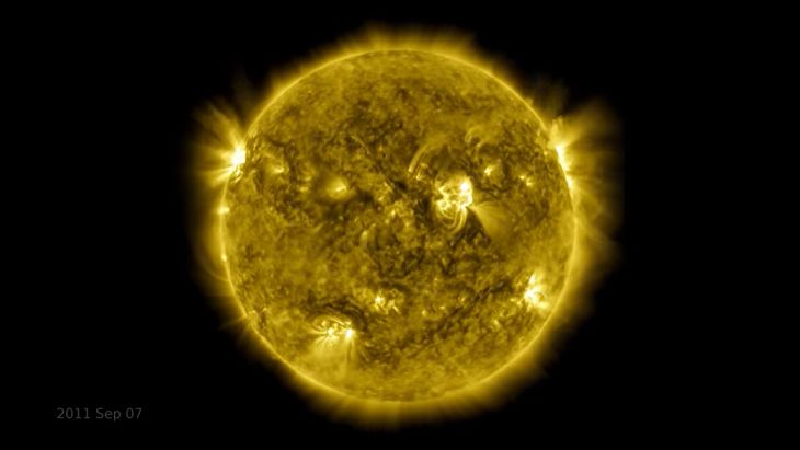 NASA показало 11-летний солнечный цикл в одном ролике NASA показало 11-летний солнечный цикл в одном ролике