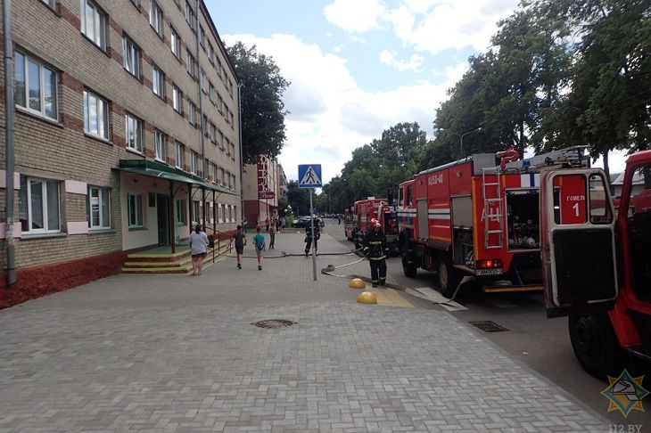 ЧП в Гомеле: из общежития экстренно эвакуированы люди