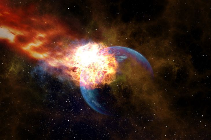 В небе над Колорадо произошел взрыв. Очевидцы приняли странный объект за падающий спутник