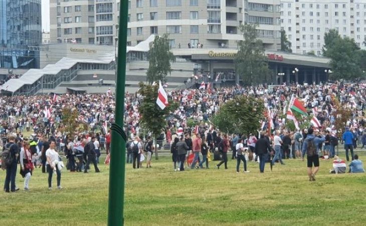  В МВД рассказали, были ли задержания на акции протеста в Минске 23 августа 