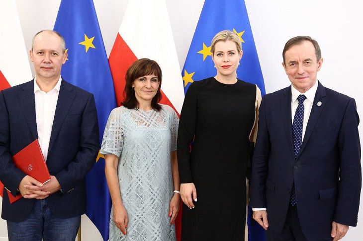 Цепкало встретился со спикером верхней палаты парламента Польши