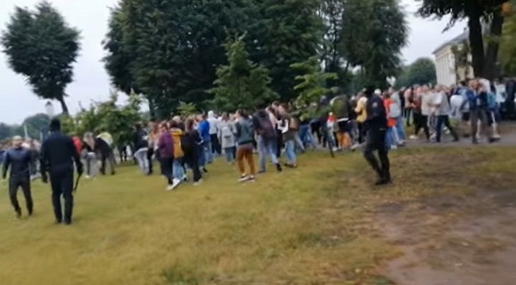 МВД опубликовало видео акции у Минского тракторного завода