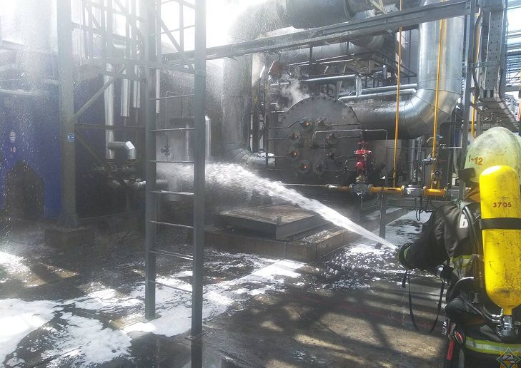 В свободной экономической зоне «Могилев» горел завод