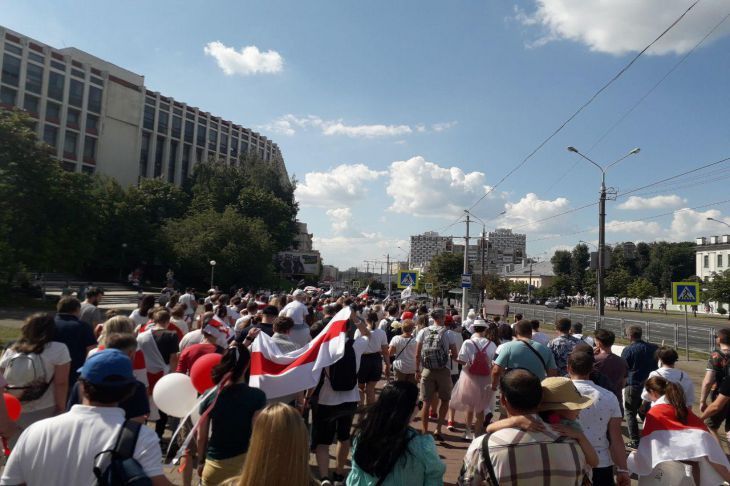 Протесты в Минске: задержали двоих