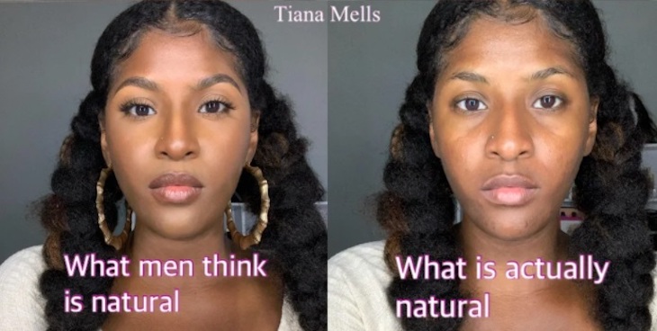 Мужчины явно не готовы к такому: Девушка продемонстрировала разницу между натуральным макияжем и лицом без косметики