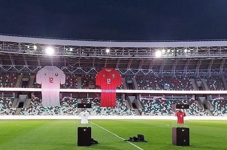 Новая форма Нацсборной Беларуси по футболу бело-красная