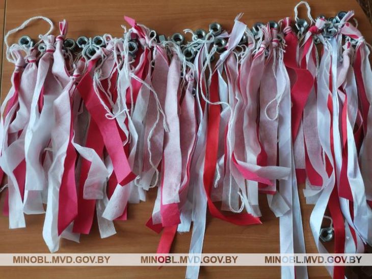 В Молодечно задержали двух женщин, которые закидывали ленточки на деревья