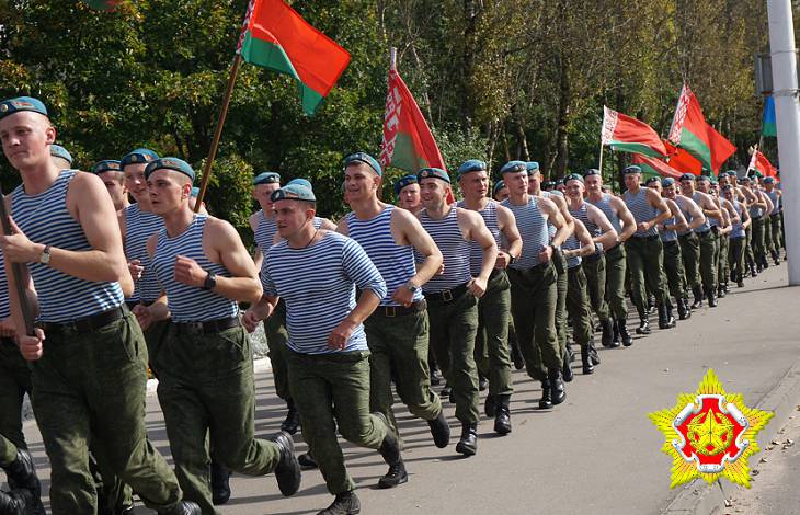 Витебские десантники приняли участие в забеге «За Беларусь»
