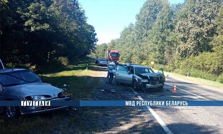 Под Речицей бесправник на BMW вытолкнул Audi на встречку: трое пострадавших, виновник ДТП скрылся