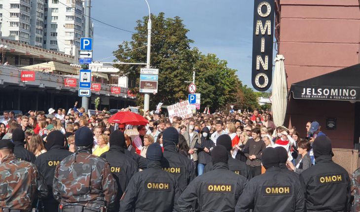 В МВД Беларуси рассказали о «боевиках» среди протестующих