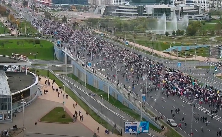 МВД Беларуси назвало число задержанных на акциях протеста 27 сентября МВД Беларуси назвало число задержанных на акциях протеста 27 сентября