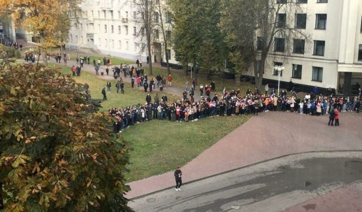 Белорусские студенты снова бастуют утром 27 октября