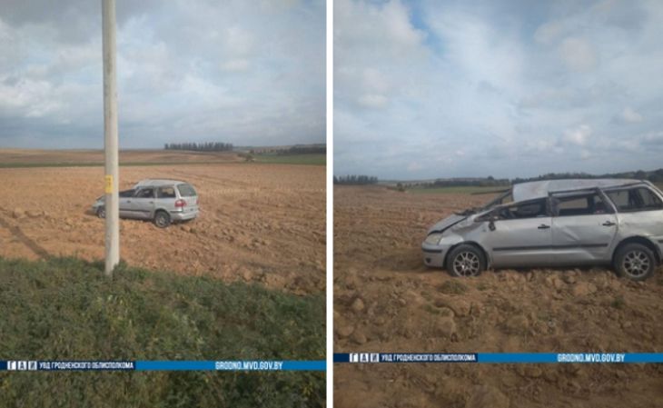 Под Кореличами водитель пытался объехать зайца и вылетел в кювет Под Кореличами водитель пытался объехать зайца и вылетел в кювет