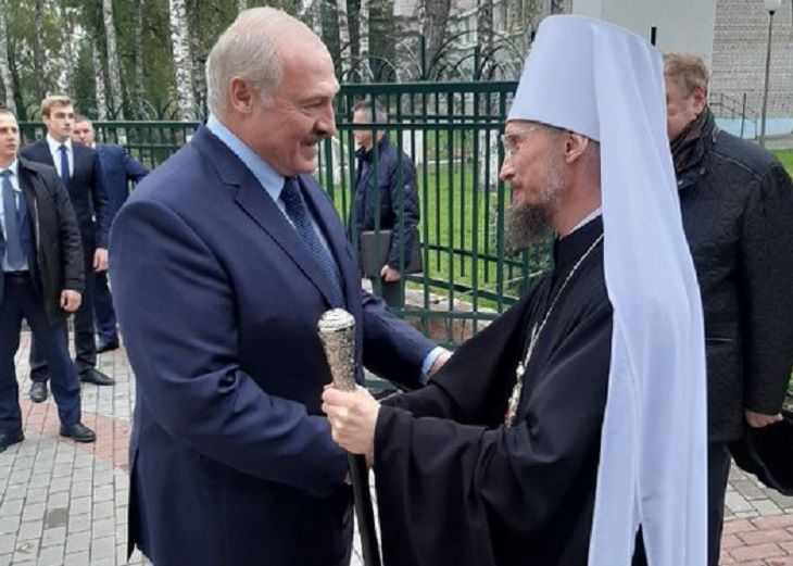 Лукашенко впервые встретился с новым митрополитом Беларуси