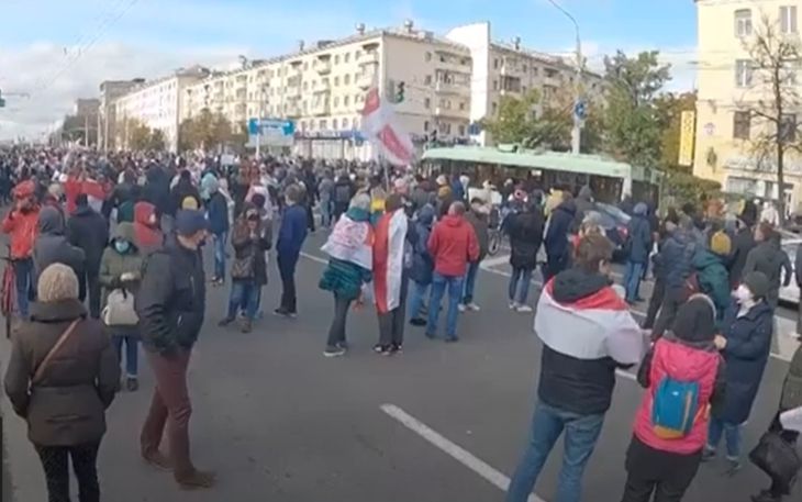 МВД Беларуси рассказало о задержанных на протестах 18 октября