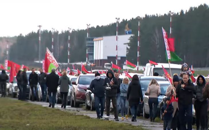 В Минске прошел автопробег «За единую Беларусь»