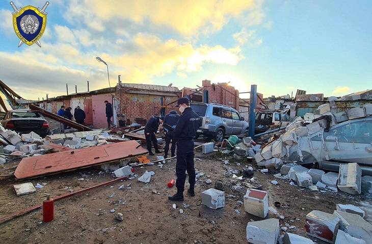 Взрыв в гаражном кооперативе в Минске: возбуждено уголовное дело