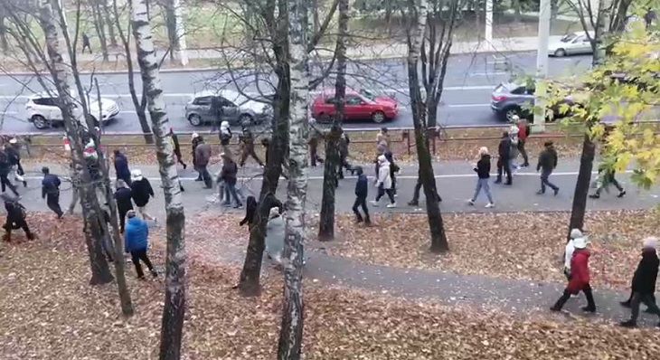 Взрывы, стрельба, задержания. Как прошла акция протеста в Минске 1 ноября