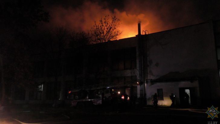В Могилеве горело предприятие «Моготекс»: в цеху было 38 человек