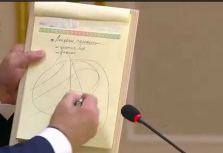 Лукашенко нарисовал карту Беларуси 1921 года