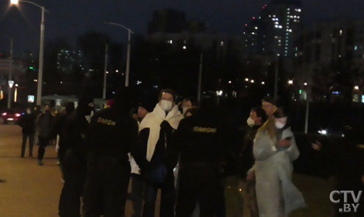 В Минске задержаны участники несанкционированного митинга: 6 медработников привлечены к административной ответственности